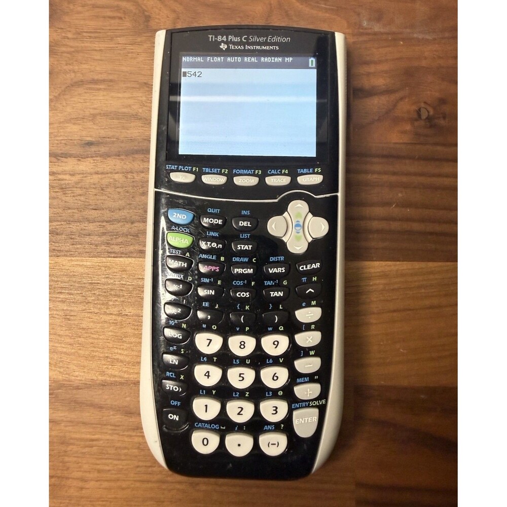 Texas Instruments TI-84 Plus C Silver Edition Graphing Calculator No Cablescover